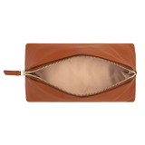 Oroton Lilly Large Beauty Case in Cognac and Pebble leather for Women
