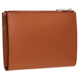 Back product shot of the Oroton Muse Double Zip Crossbody in Cognac and Saffiano / Smooth Leather for Women