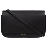 Front product shot of the Oroton Margot Mini Crossbody in Black and Pebble Leather for Women