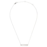 Front product shot of the Oroton Zizi Necklace in Silver/Clear and  for Women