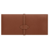 Back product shot of the Oroton Margot Jewellery Roll in Whiskey and Pebble leather for Women