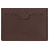 Front product shot of the Oroton Weston Card Sleeve in Espresso and Pebble Leather for Men