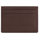 Oroton Weston Card Sleeve in Espresso and Pebble Leather for Men