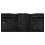Oroton Marcus 8 Card Trifold in Black and Pebble Leather for Men