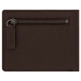 Back product shot of the Oroton Otto 8 Credit Card Wallet in Cedar and Pebble Leather for Men