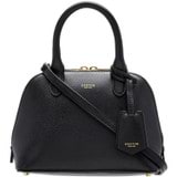 Front product shot of the Oroton Muse Micro Griptop in Black and Two Tone Saffiano/Smooth Leather for Women