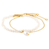 Oroton Nyla Bracelet Duo in Gold/White and  for Women