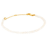Front product shot of the Oroton Nyla Bracelet Duo in Gold/White and  for Women