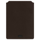 Oroton Lucas 15" Laptop Sleeve in Bitter Chocolate and Pebble Leather for Men