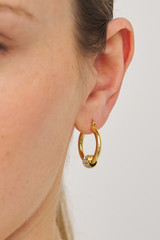 Oroton Kori Hoops in Gold/Clear and  for Women