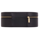 Back product shot of the Oroton Margot Large Jewellery Case in Black and Pebble Leather for Women