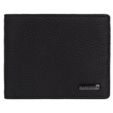Oroton Otto 12 Credit Card Wallet in Black and Pebble Leather for Men