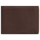 Back product shot of the Oroton Weston 8 Card Wallet in Espresso and Pebble Leather for Men