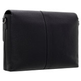 Oroton Marcus Satchel in Black and Pebble Leather for Men