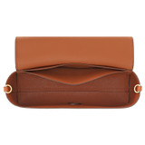 Internal product shot of the Oroton Polly Crossbody in Cognac and Pebble Leather for Women