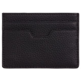 Back product shot of the Oroton Margot 3 Credit Card Sleeve in Black and Pebble leather for Women