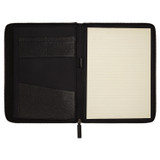 Oroton Marcus A4 Zip Folio in Black and Pebble Leather for Men