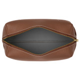 Internal product shot of the Oroton Margot Medium Beauty Case in Whiskey and Pebble Leather for Women
