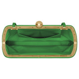 Oroton Nova Clutch in Grass Green and Smooth Leather for Women