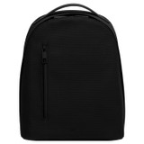 Front product shot of the Oroton Larsen Backpack in Black and Coated Canvas for Men