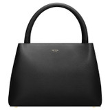 Front product shot of the Oroton Muse Small Day Bag in Black and Saffiano / Smooth Leather for Women