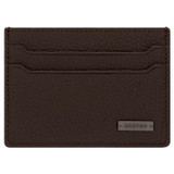 Front product shot of the Oroton Otto Credit Card Sleeve in Cedar and Veg Leather for Men