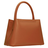 Back product shot of the Oroton Muse Small Day Bag in Cognac and Saffiano / Smooth Leather for Women