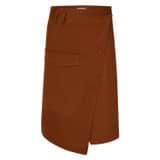 Front product shot of the Oroton Utility Skirt in Tan and 100% Cotton for Women