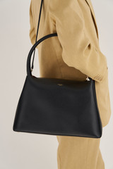 Oroton Muse Day Bag in Black and Saffiano / Smooth Leather for Women
