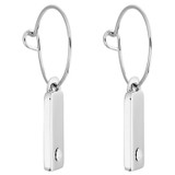 Oroton Zizi Hoops in Silver/Clear and  for Women