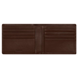 Internal product shot of the Oroton Otto Veg 8 Credit Card Wallet in Chocolate and Vegetable Leather for Men