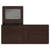 Internal product shot of the Oroton Otto 12 Credit Card Wallet in Cedar and Pebble Leather for Men