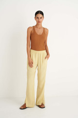 Oroton Relaxed Pant in Butter and 85% Modal 15% Polyester for Women