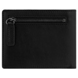 Back product shot of the Oroton Otto Veg 8 Credit Card Wallet in Black and Vegetable Leather for Men