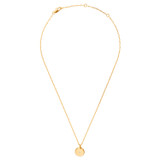 Oroton Fawne Circle Necklace in Gold/Clear and Brass Base With 18CT Gold Plating /Cubic Zirconia for Women