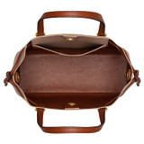 Internal product shot of the Oroton Harriet Mini Tote in Praline and Saffiano Leather With Smooth Leather Trim for Women