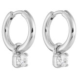 Oroton Keely Hoops in Silver/Clear and  for Women
