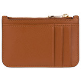 Back product shot of the Oroton Harriet Credit Card Holder Pouch in Cognac and Saffiano Leather for Women