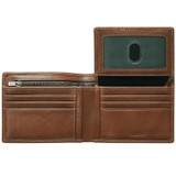 Internal product shot of the Oroton Katoomba 12 Credit Card Wallet in Whiskey and Vegetable Tanned Leather for Men