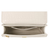 Internal product shot of the Oroton Forte Micro Clutch in Cream and Croc Emboss Leather for Women
