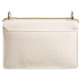Back product shot of the Oroton Forte Micro Clutch in Cream and Croc Emboss Leather for Women