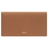 Front product shot of the Oroton Dylan Soft Fold Wallet in Tan and Pebble Leather for Women