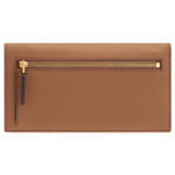 Back product shot of the Oroton Dylan Soft Fold Wallet in Tan and Pebble Leather for Women