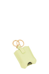 Oroton Eve Hand Sanitiser Keyring in Pear and Pebble leather for Women