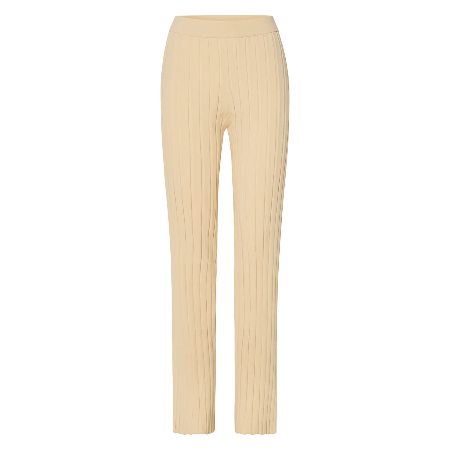 Cotton On Body Super Soft Rib Flare Pant Beige - Onceit
