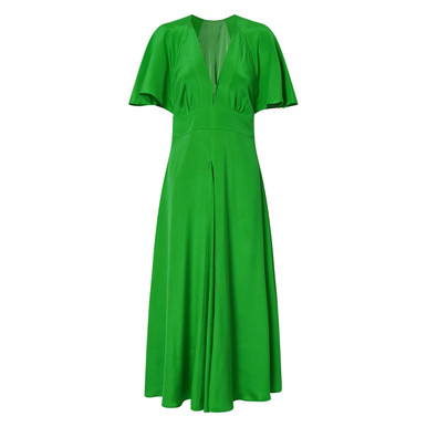 Green a line on sale dress