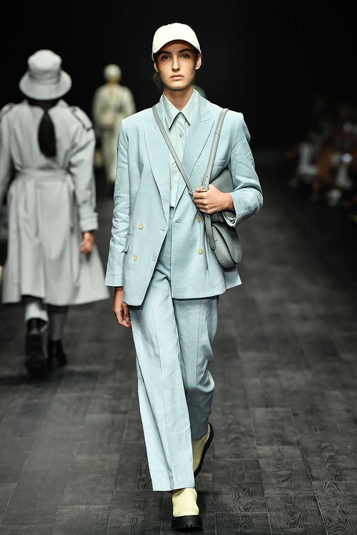 Oroton VAMFF Vogue Runway Fashion Week Blue Suit Blazer Pant