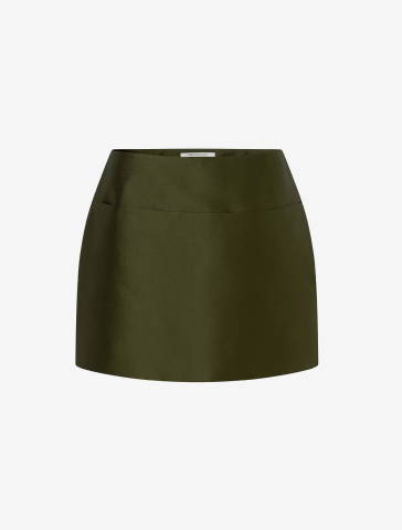 Oroton Satin Mini Skirt