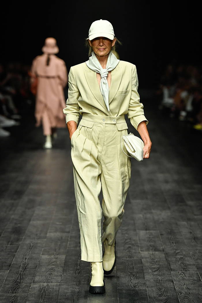Oroton VAMFF Vogue Runway Fashion Week Beige cream suit