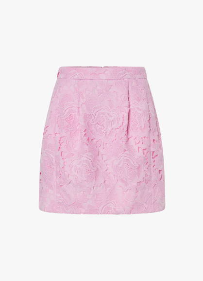 Oroton Lace Tuck Detail Skirt
